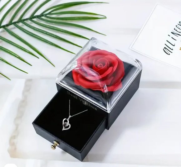 Red Rose Jewelry Gift Box / بوكس وردة حمراء