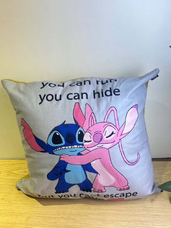 Stitch and Angel Pillow Case / غطاء كوشن