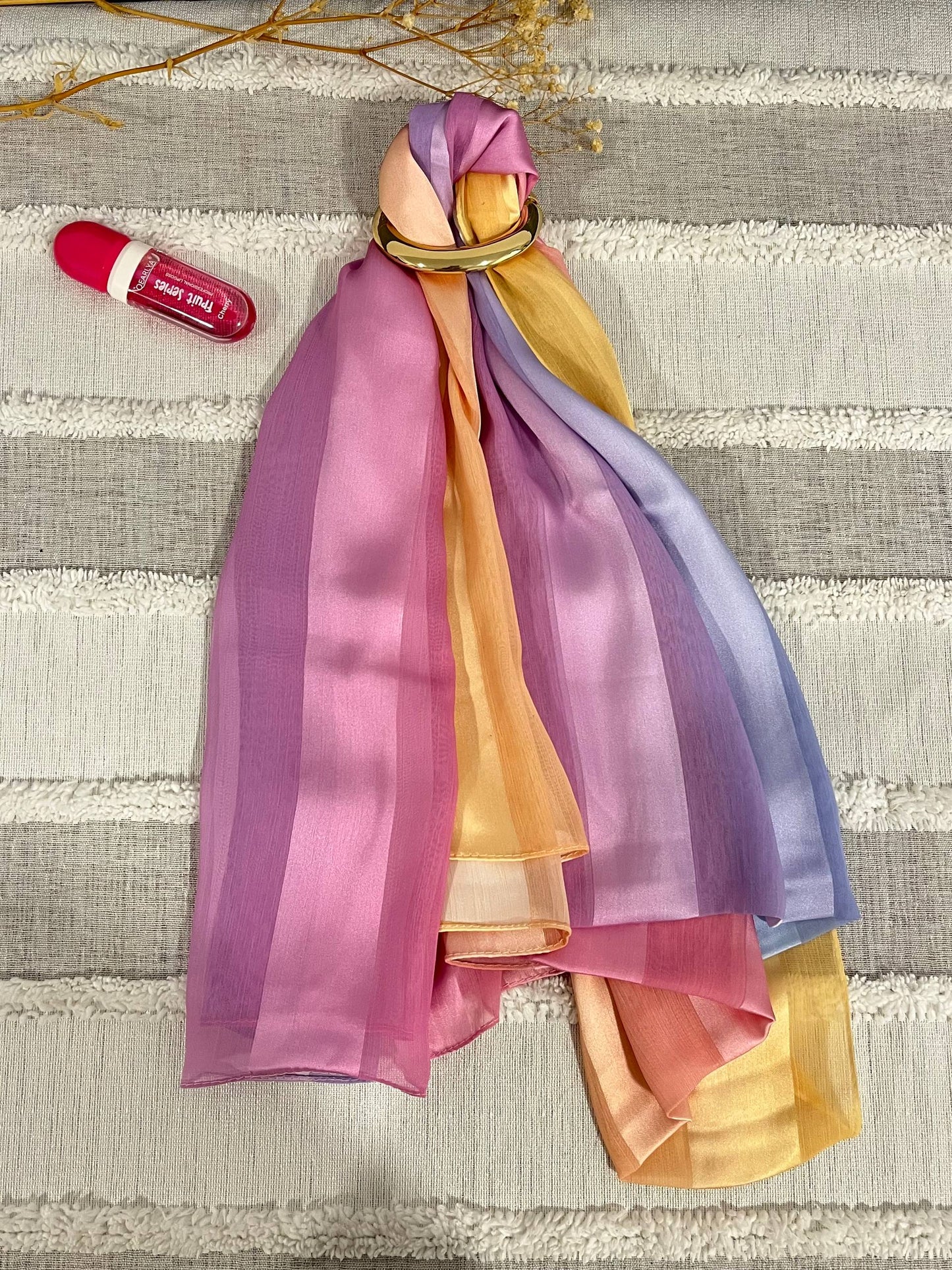 Gradient Satin Scarf / إيشارب ستان متدرج الألوان