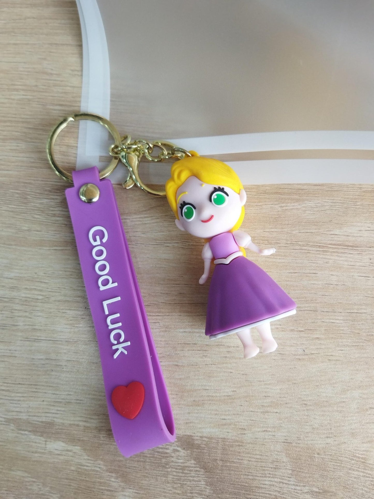 Keychains Silicone Princess Rapunzel / ميدالية الأميرة رابونزل