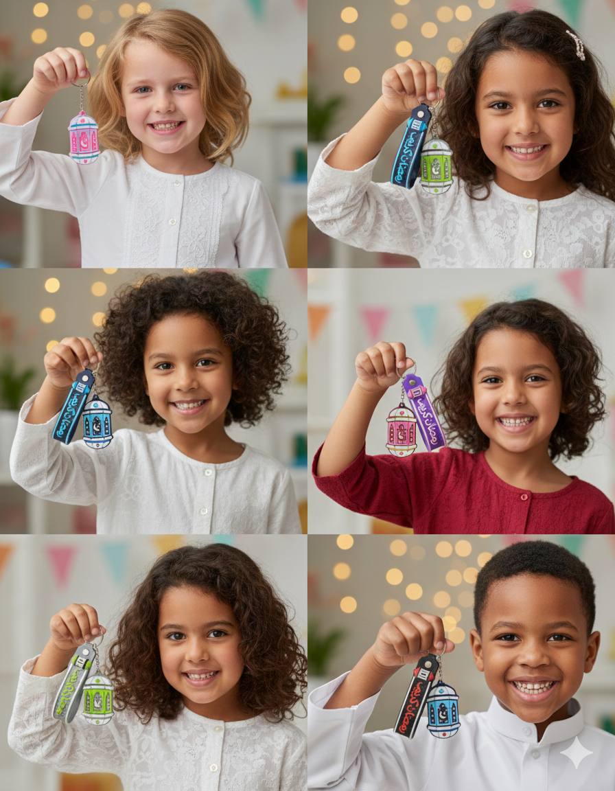 Ramadan Lantern Keychain / ميدالية مفاتيح فانوس رمضان