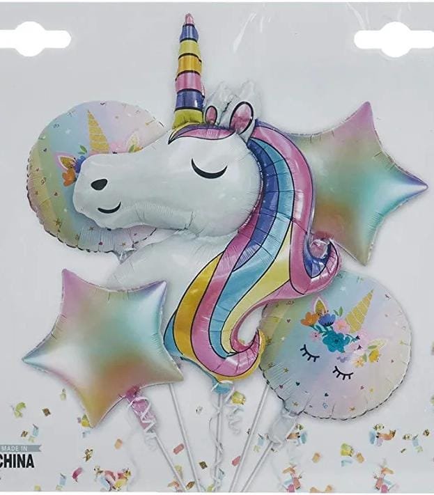 Unicorn Balloons Bouquet / مجموعة بالونات يونيكورن