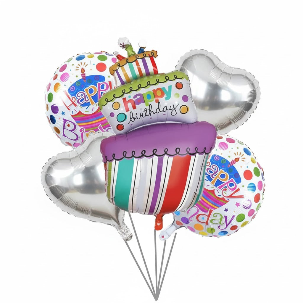 Fairy Best Day Ever Birthday Balloon Bouquet / مجموعة بالون عيد الميلاد