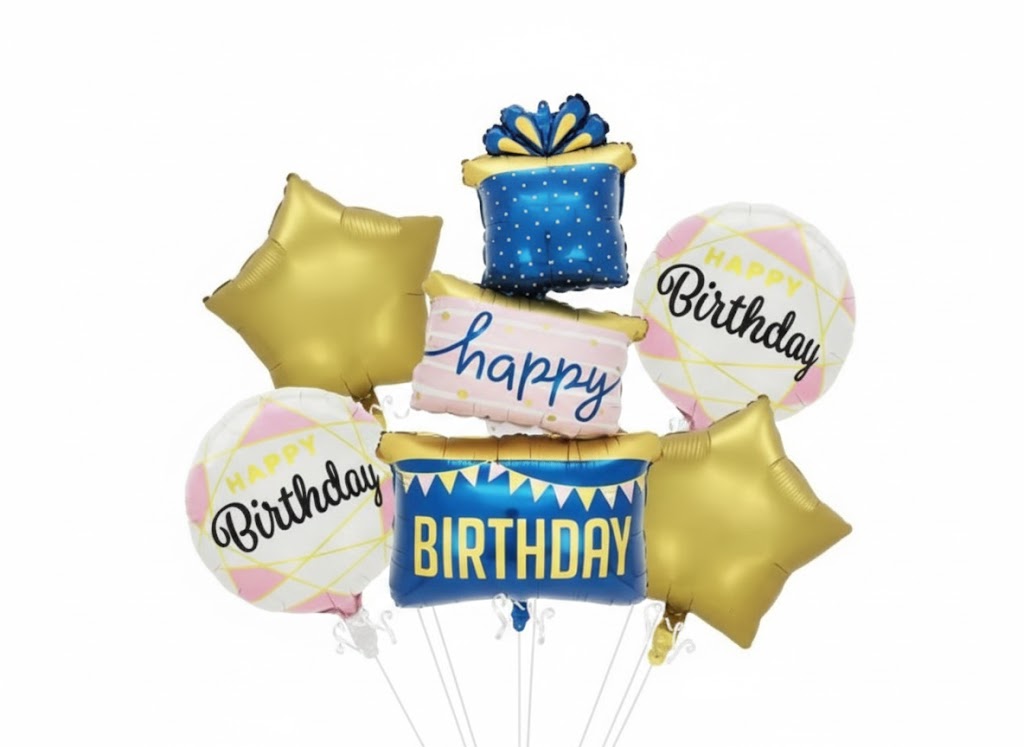 Fairy Best Day Ever Birthday Balloon Bouquet / مجموعة بالون عيد الميلاد