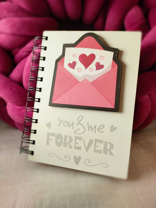 Pink envelope notebook / نوت بوك