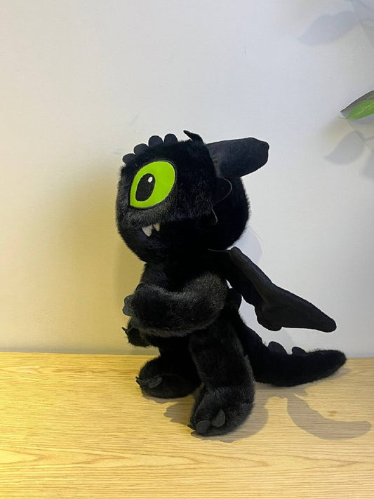 Dragon Plush Doll Black / دمية تنين قطيفة سوداء