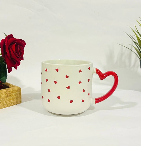 Coffe Mug With Handle Heart /  كوب بيد على شكل قلب