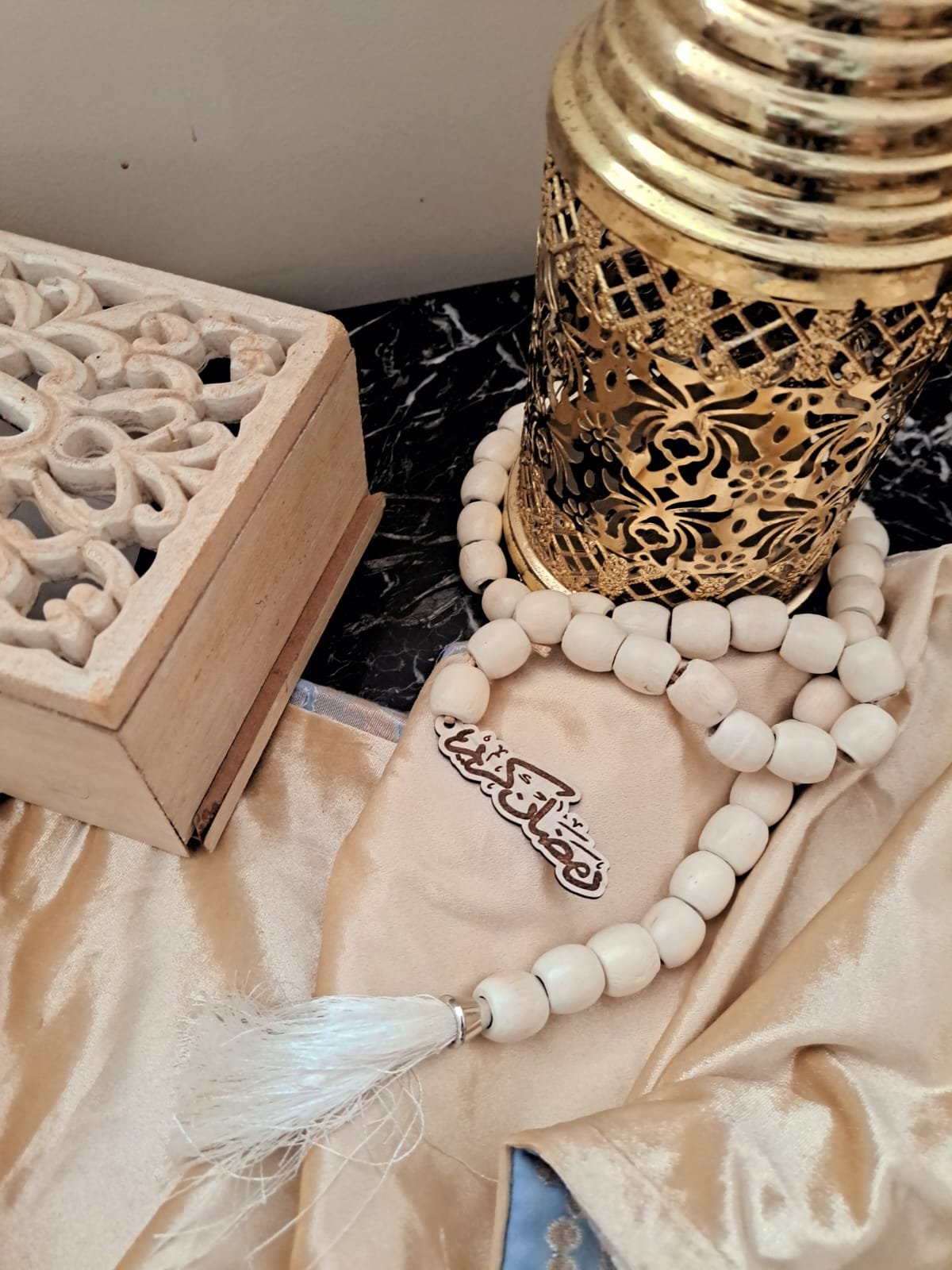 Decorative wooden rosary / سبحة خشب ديكور