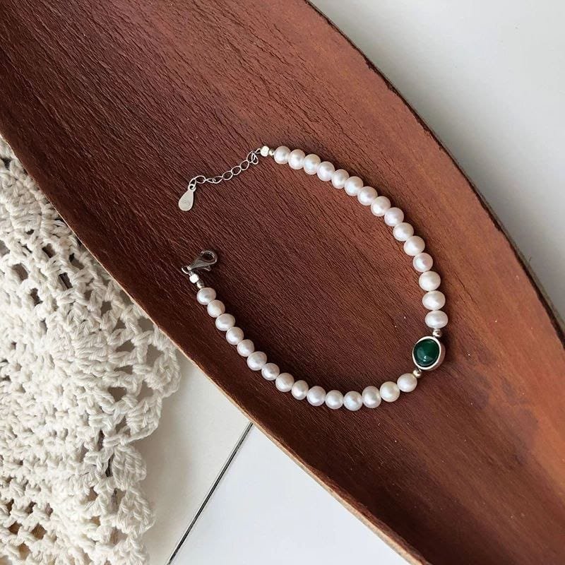 White Pearls Bracelet / أنسيال لؤلؤ أبيض
