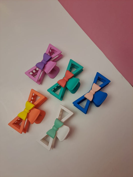 Hair Claw Clips Cute Strong Hold Hair Bow / توك شعر