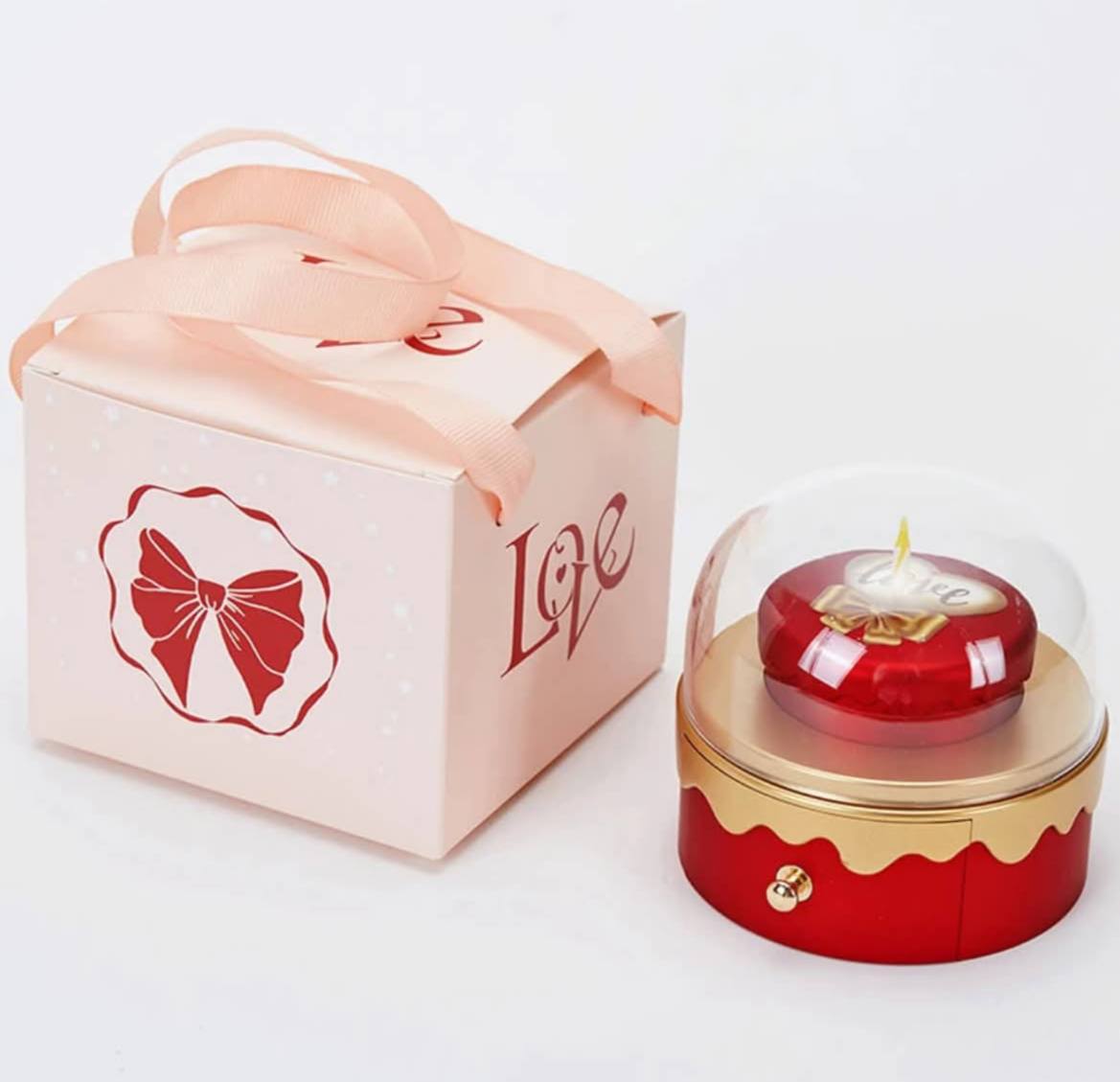 Luxury Jewelry Gift Box / بوكس خاتم على شكل تورتة