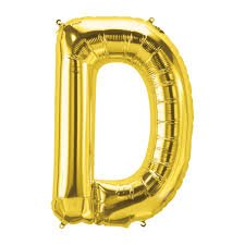 Letter D Balloons / D بالون حرف