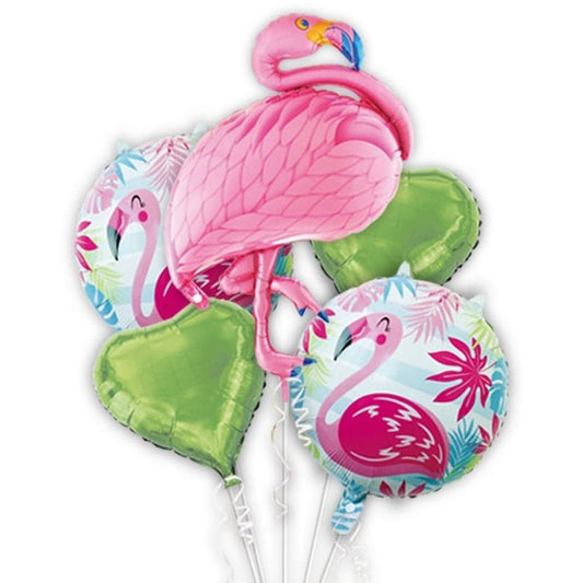 Flamingo Balloons Bouquet / مجموعة بالونات فلامينجو