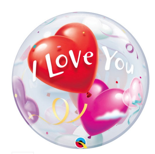 I Love You Heart Bubble Balloon