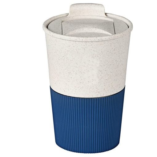 Wheat Straw Coffee Cup with Sliding Lid / ماج قش الأرز