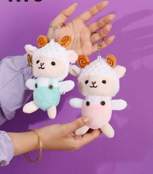 Sheep Cotton Keychain / ميدالية خروف